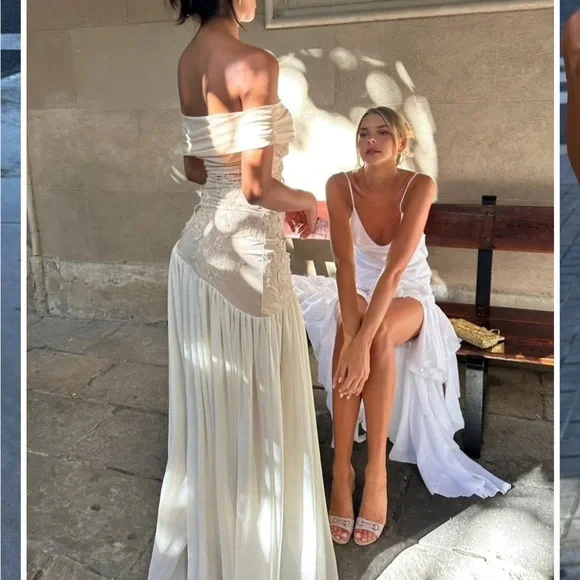 MIA OFF SHOULDER MAXI GOWN
DRESS - BEIGE - Picture 11 of 16